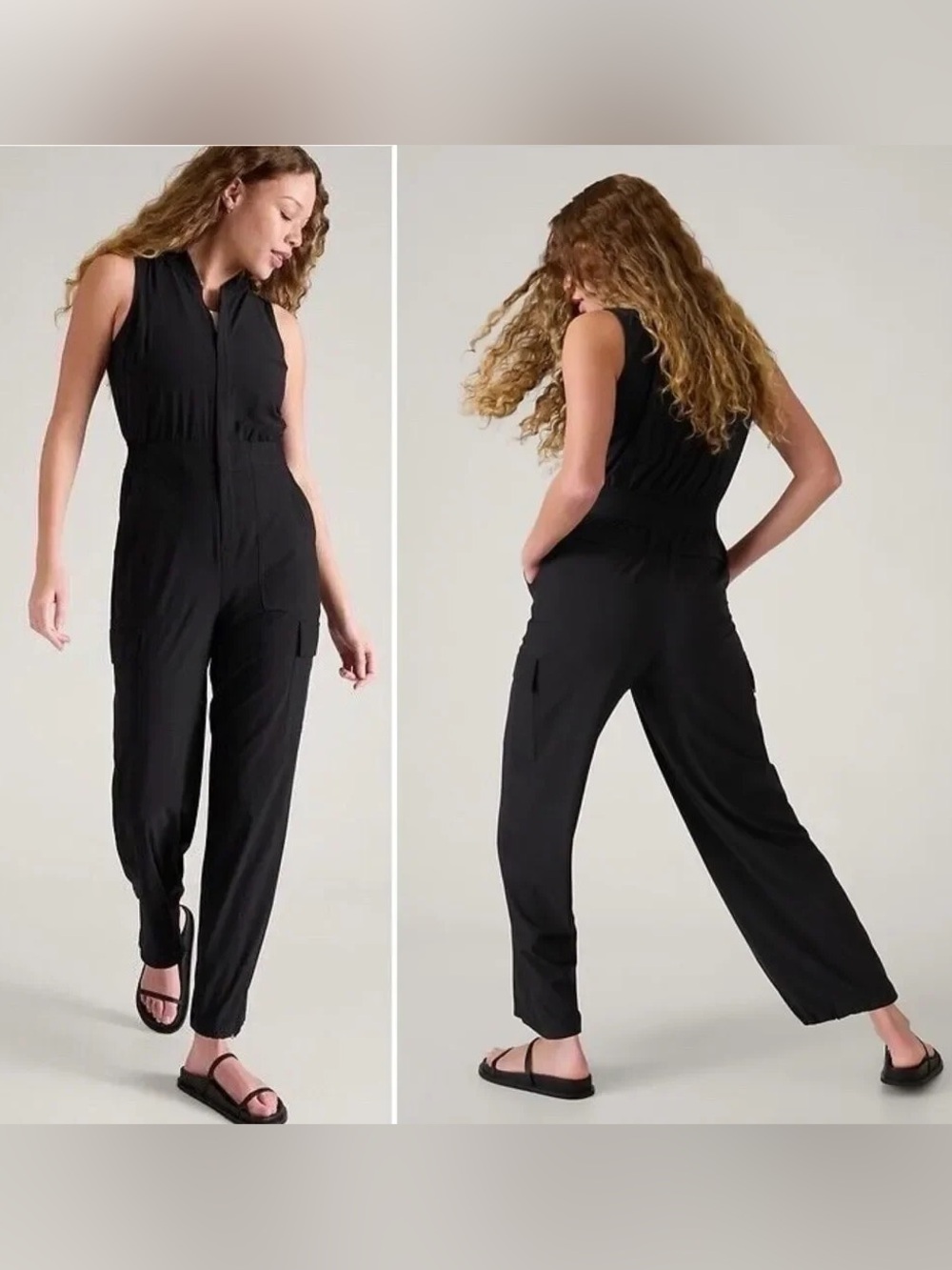 Athleta | Brooklyn Utility Jumpsuit, 12 NWT - Picture 2 of 15
